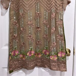 Desi wear Pakistani Indian chiffon outfit